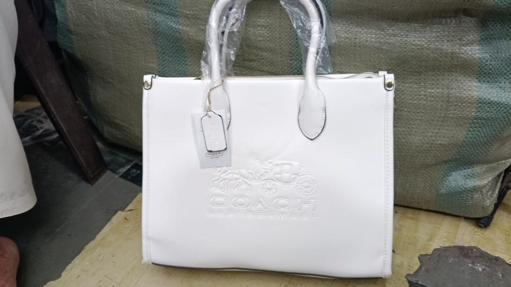 Coach Embossed Tote Bag