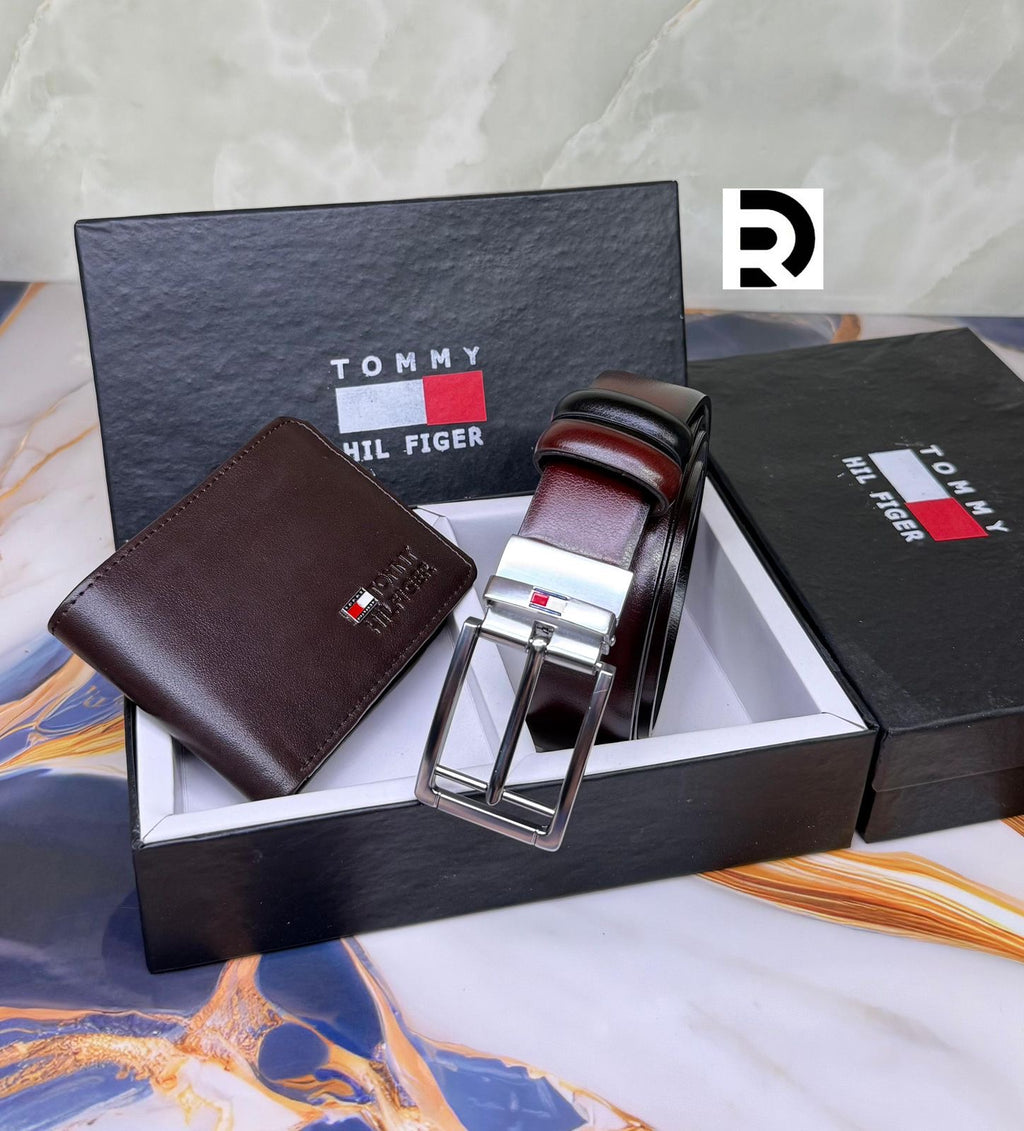 Tommy Hilfiger Wallet & Belt Combo