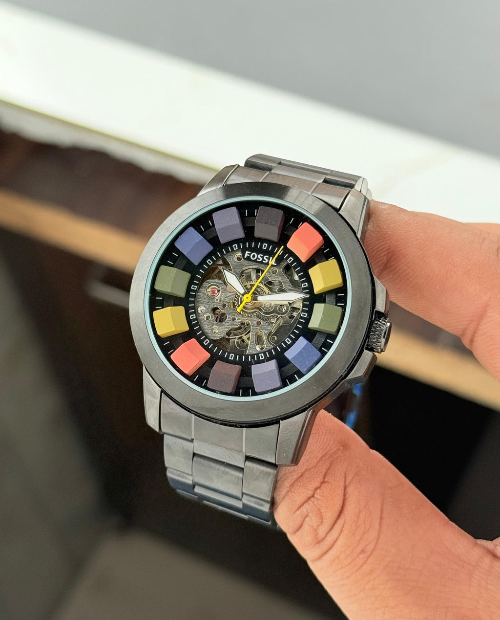 Fossil Grant Automatic Multicolour Skeleton Dial Series