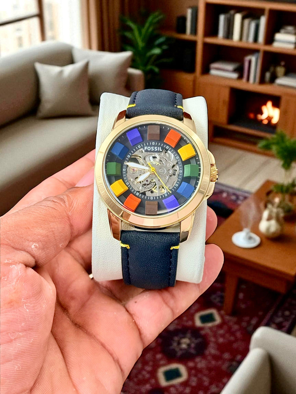 Fossil Grant Automatic Multicolour Skeleton Dial Series