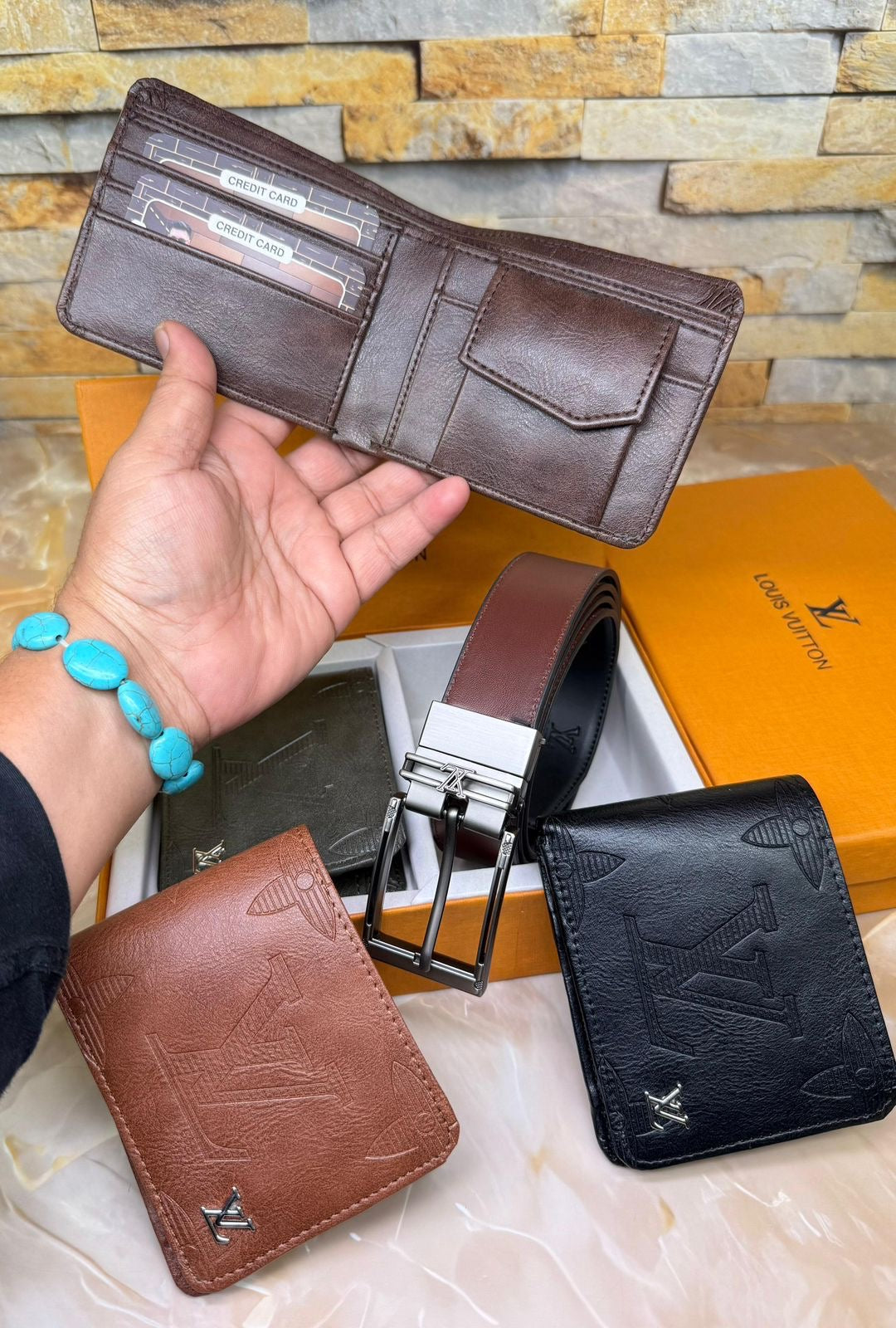 Louis Vuitton Reversible Belt & Wallet Combo