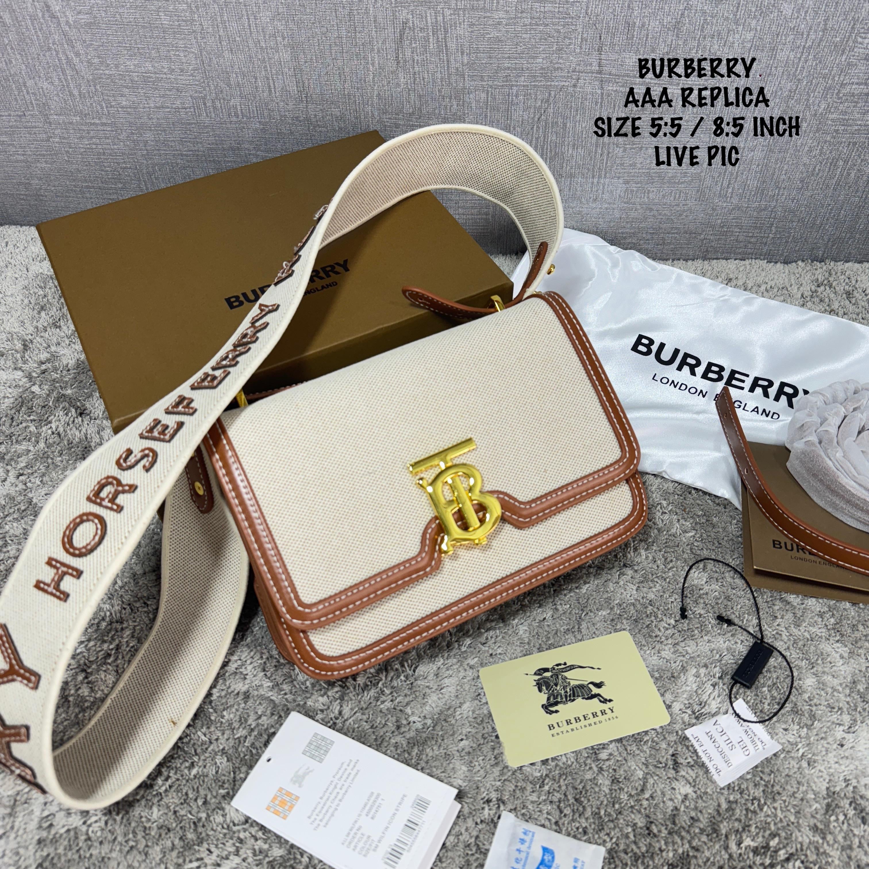 Burberry TB Logo-Plaque Crossbody Bag