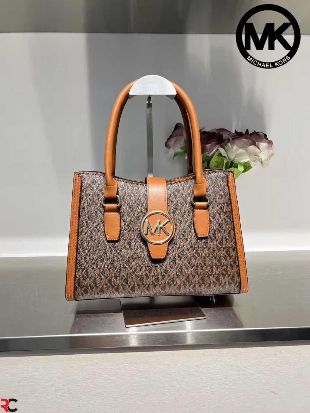 Michael Kors Gabby Small Logo Medium Satchel