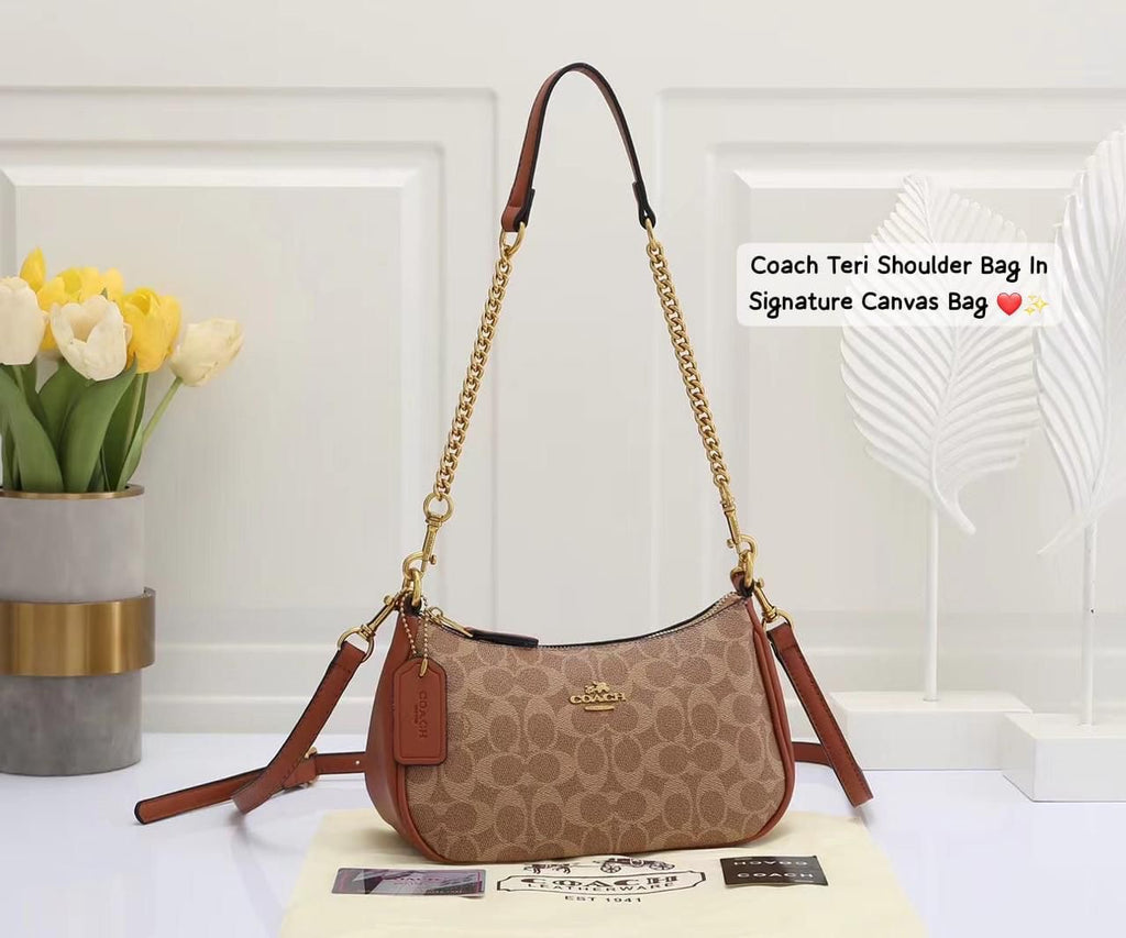 Coach Teri Signature Canvas Bag