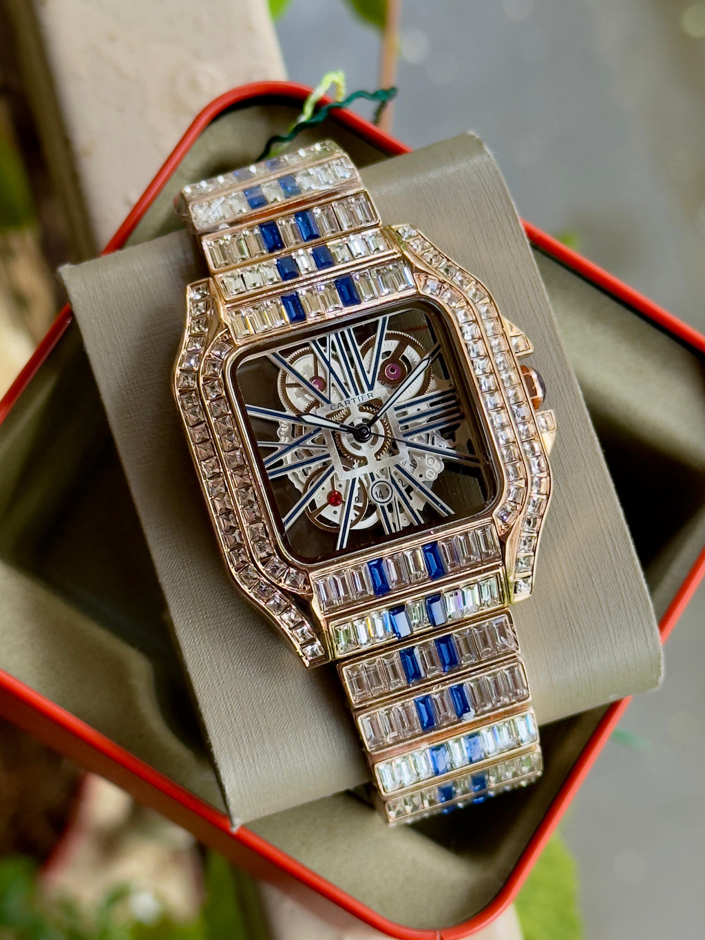 Cartier Gold Skeleton Dial