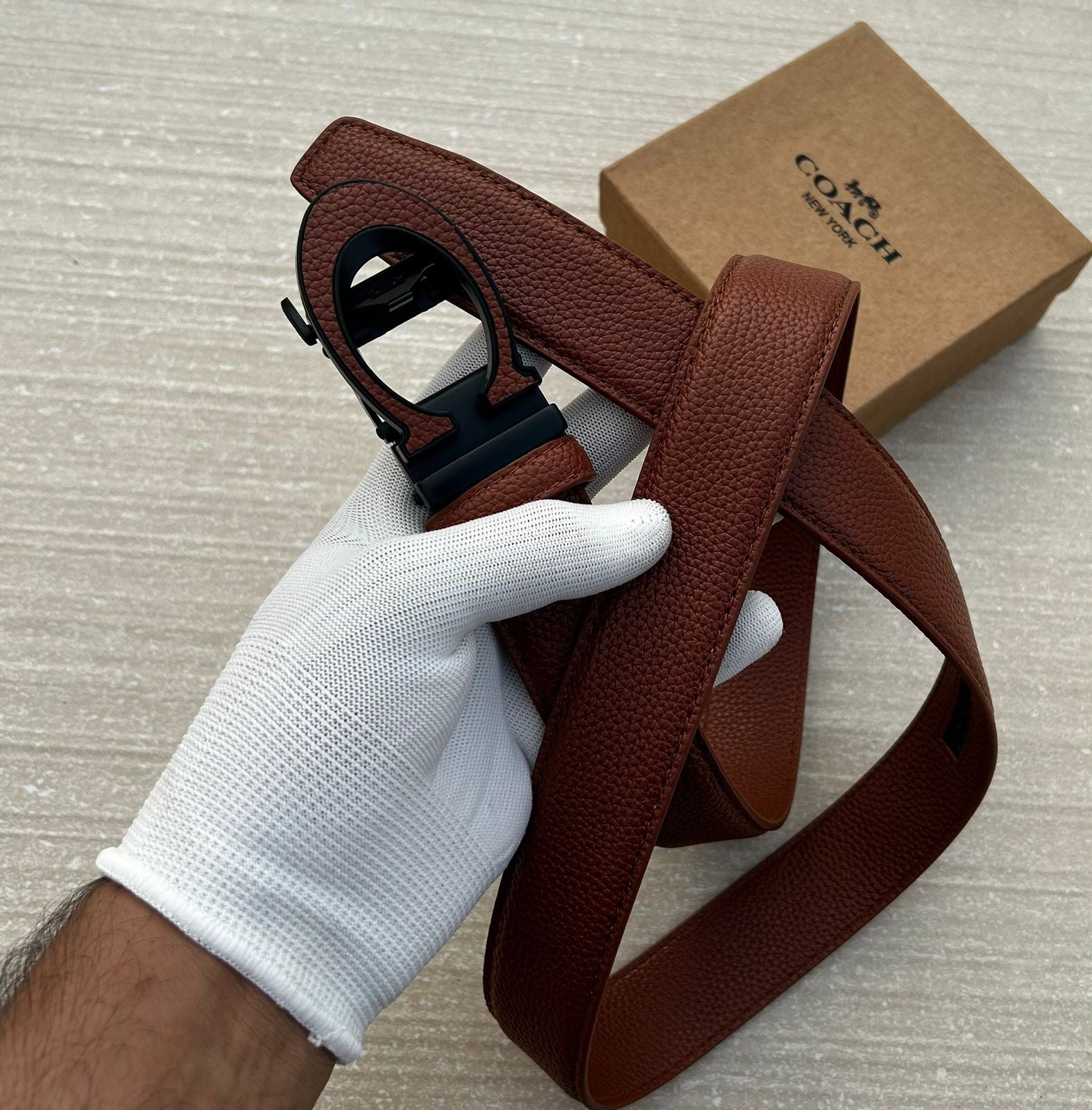 Coach Auto lock Belt