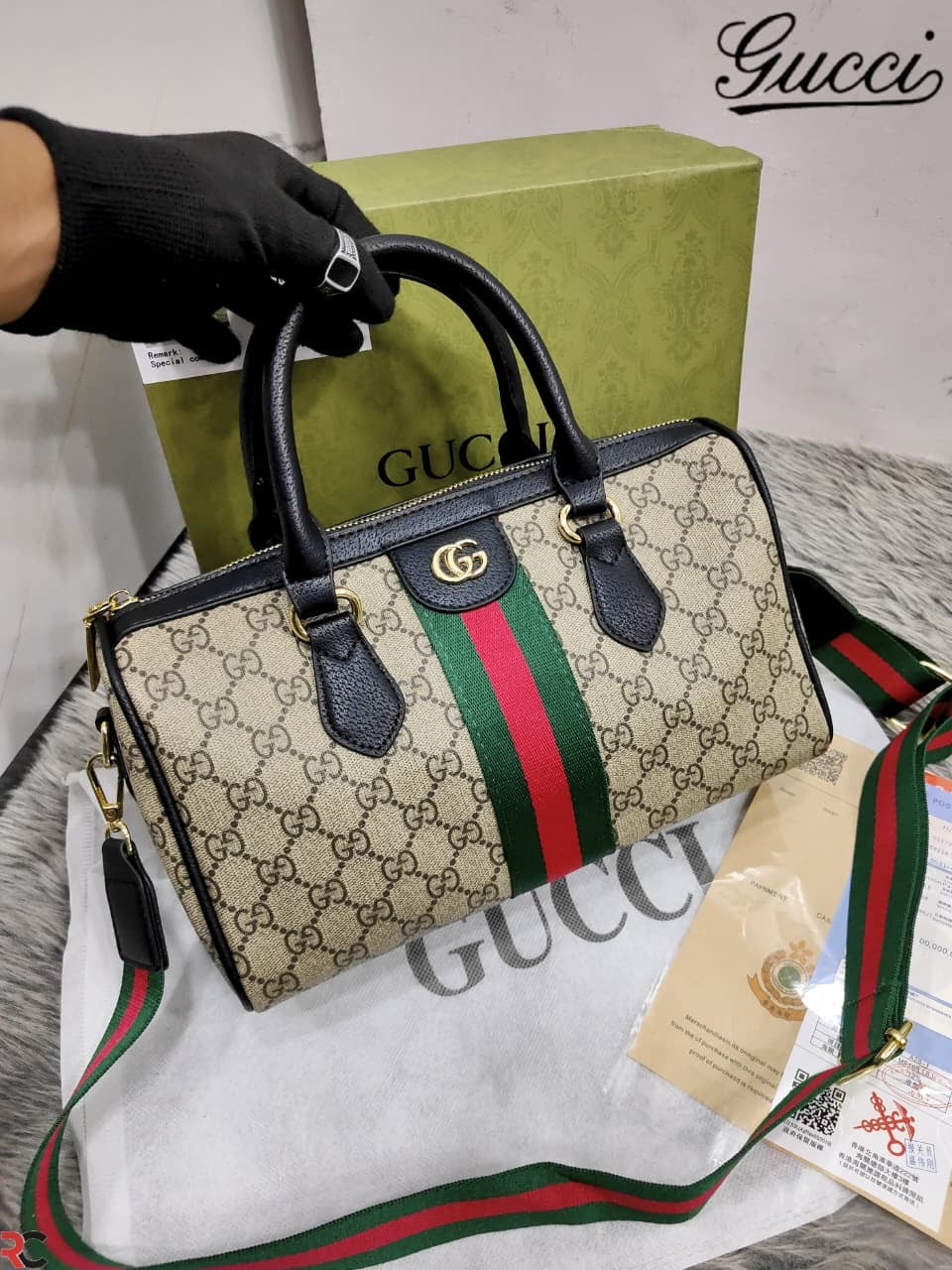 Gucci GG Boston Supreme Bag
