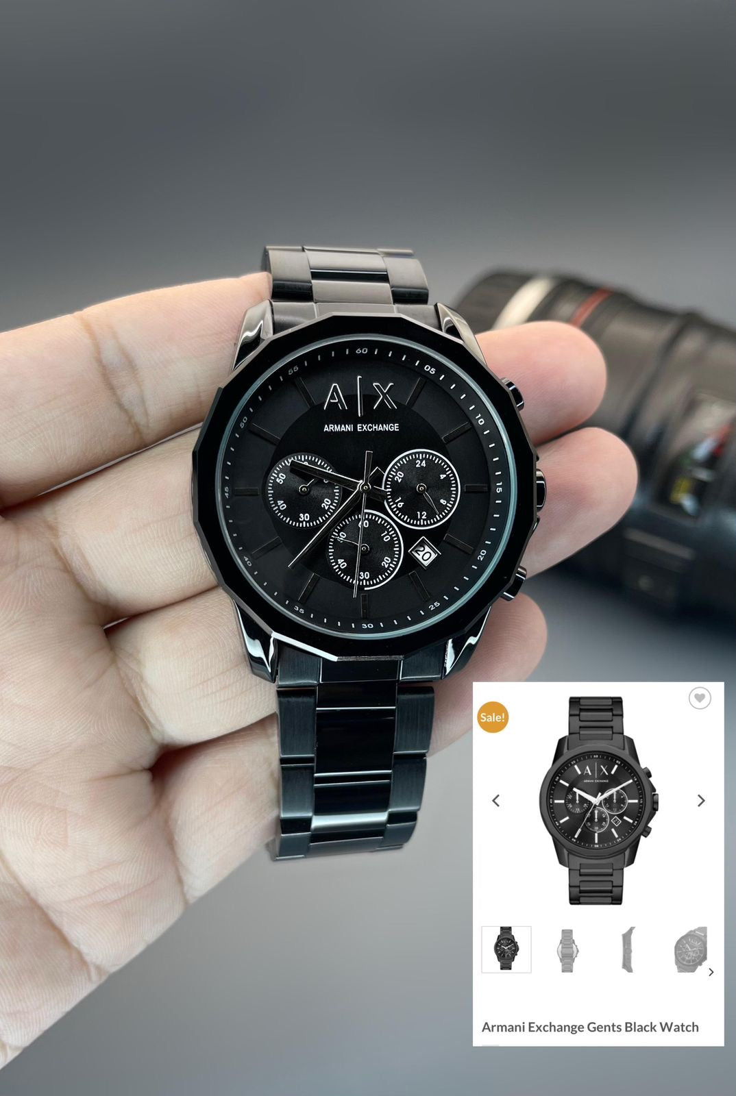 Armani Exchange Black Chronograph Edition