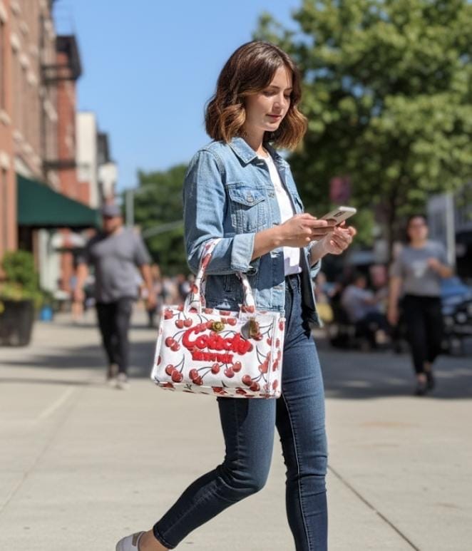 Coach Furry Mini Tote Bag