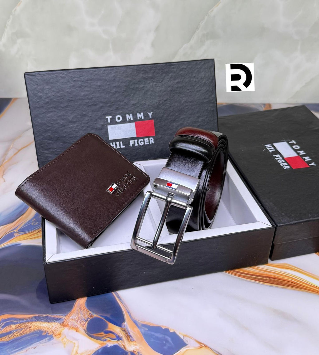 Tommy Hilfiger Wallet & Belt Combo