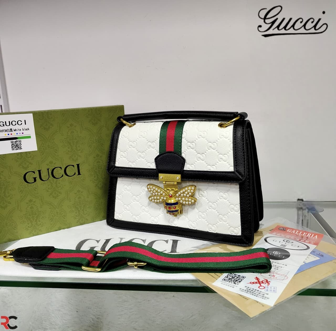 Gucci Butterfly Logo Handbag