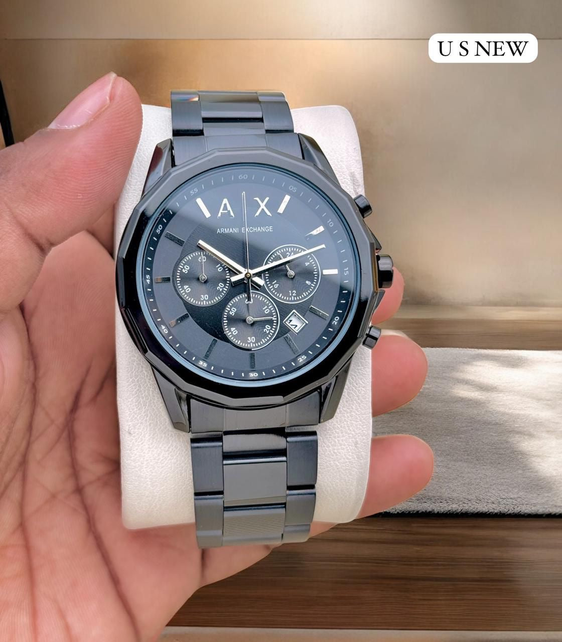 Armani Exchange Black Chronograph Edition