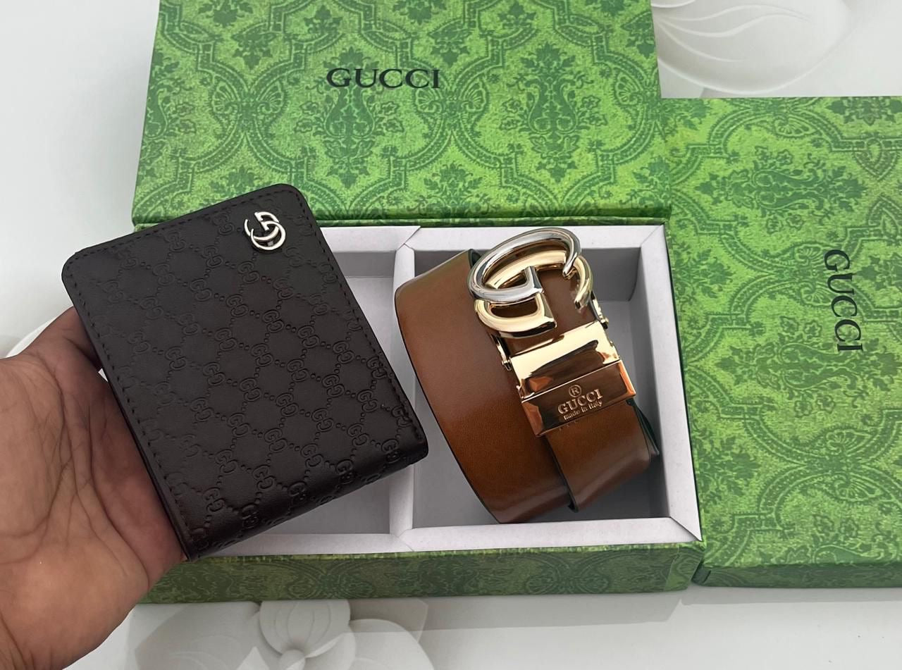Gucci Wallet & Belt Combo