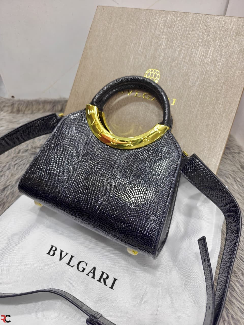 Bvlgari Roma Small Top Handle Bag