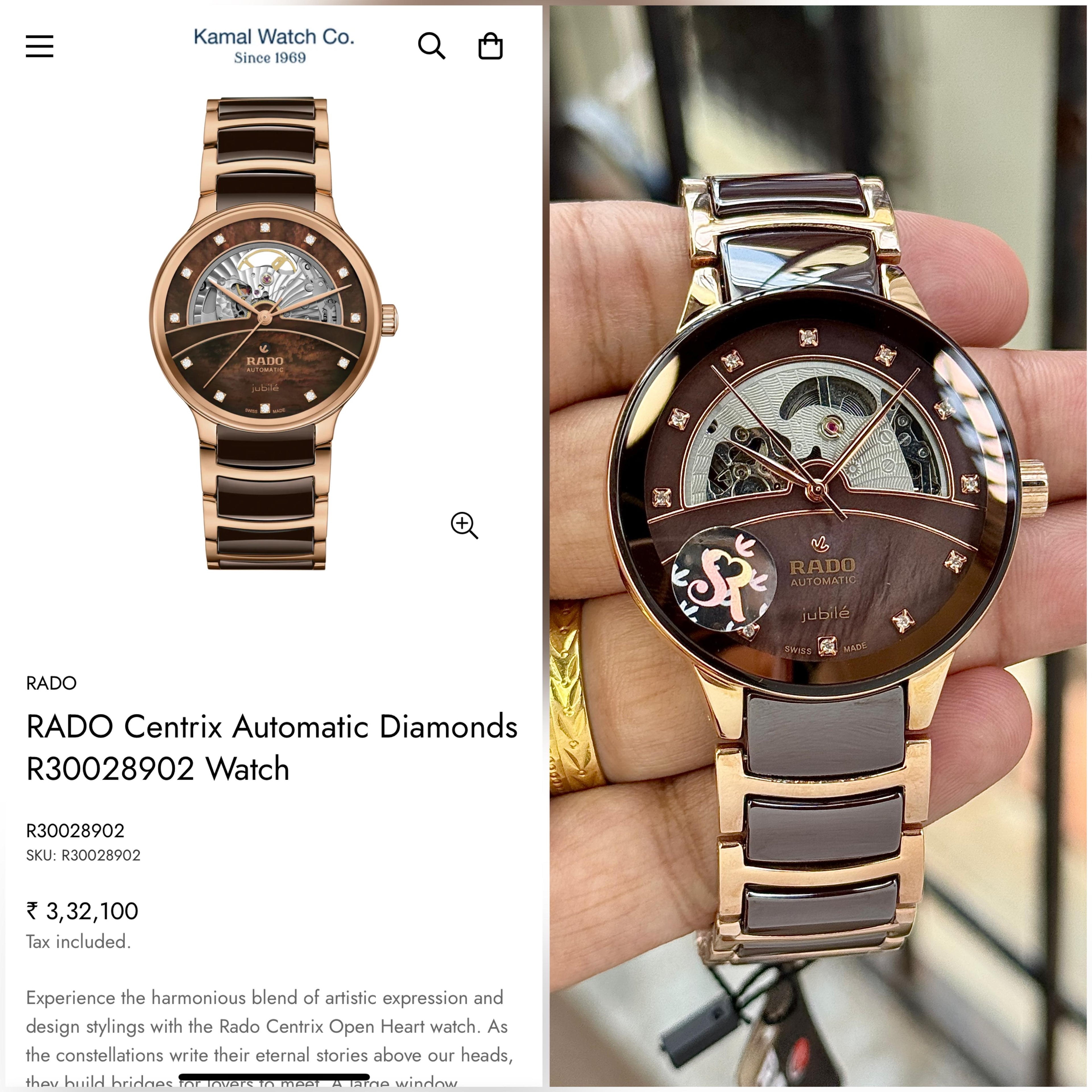 Rado Centrix Automatic Open Heart Collection