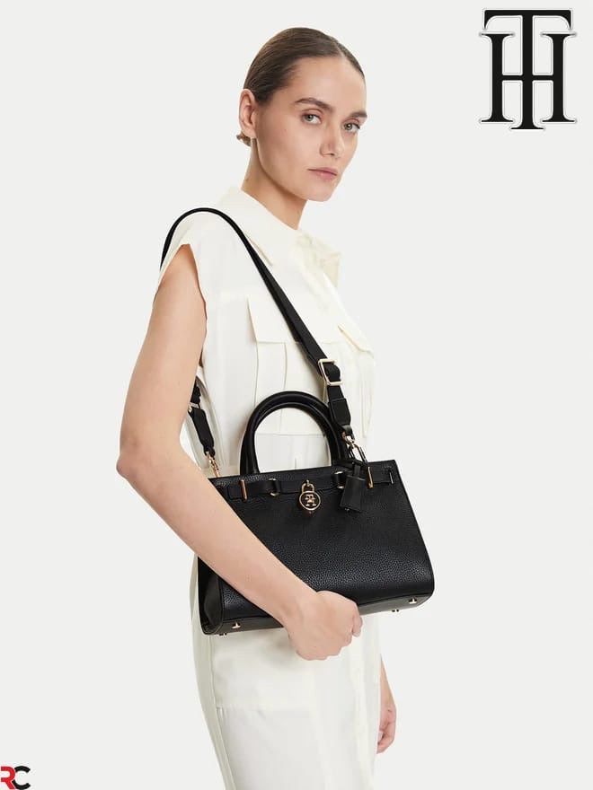 Tommy Hilfiger American Icon Leather Tote Bag