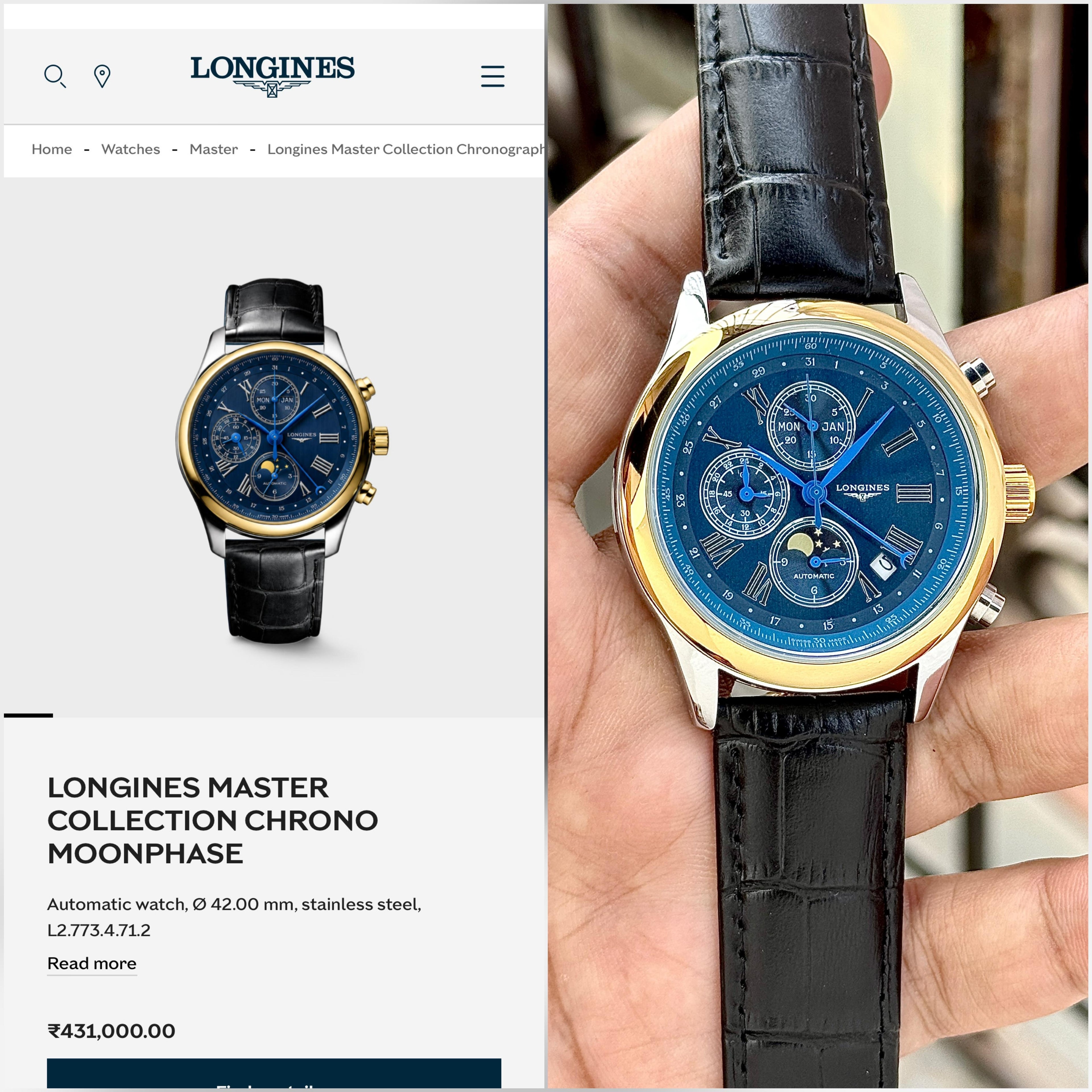 Longines Master Collection Chronograph Moonphase