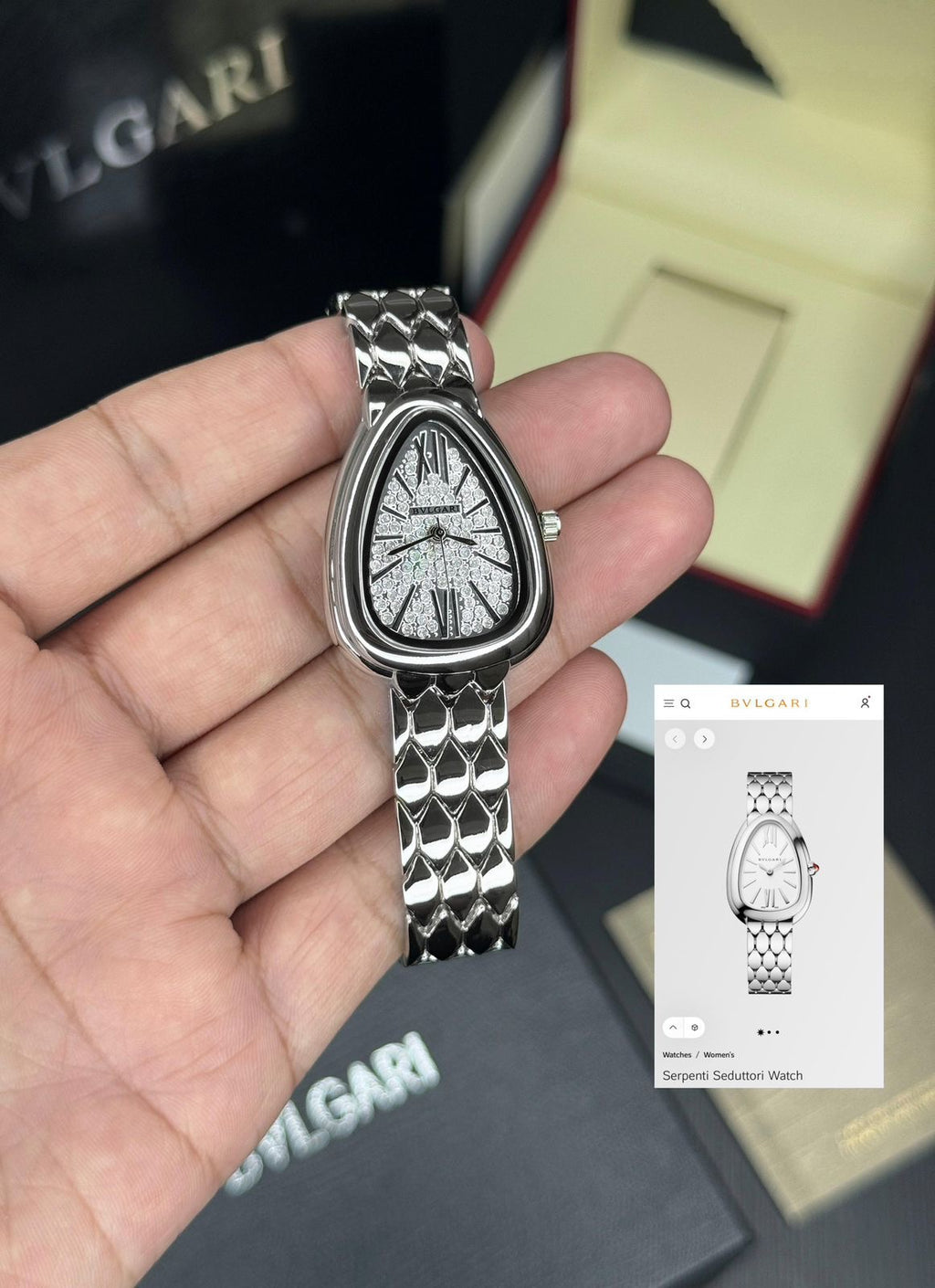 Bvlgari Serpenti Diamond Dial Silver Edition