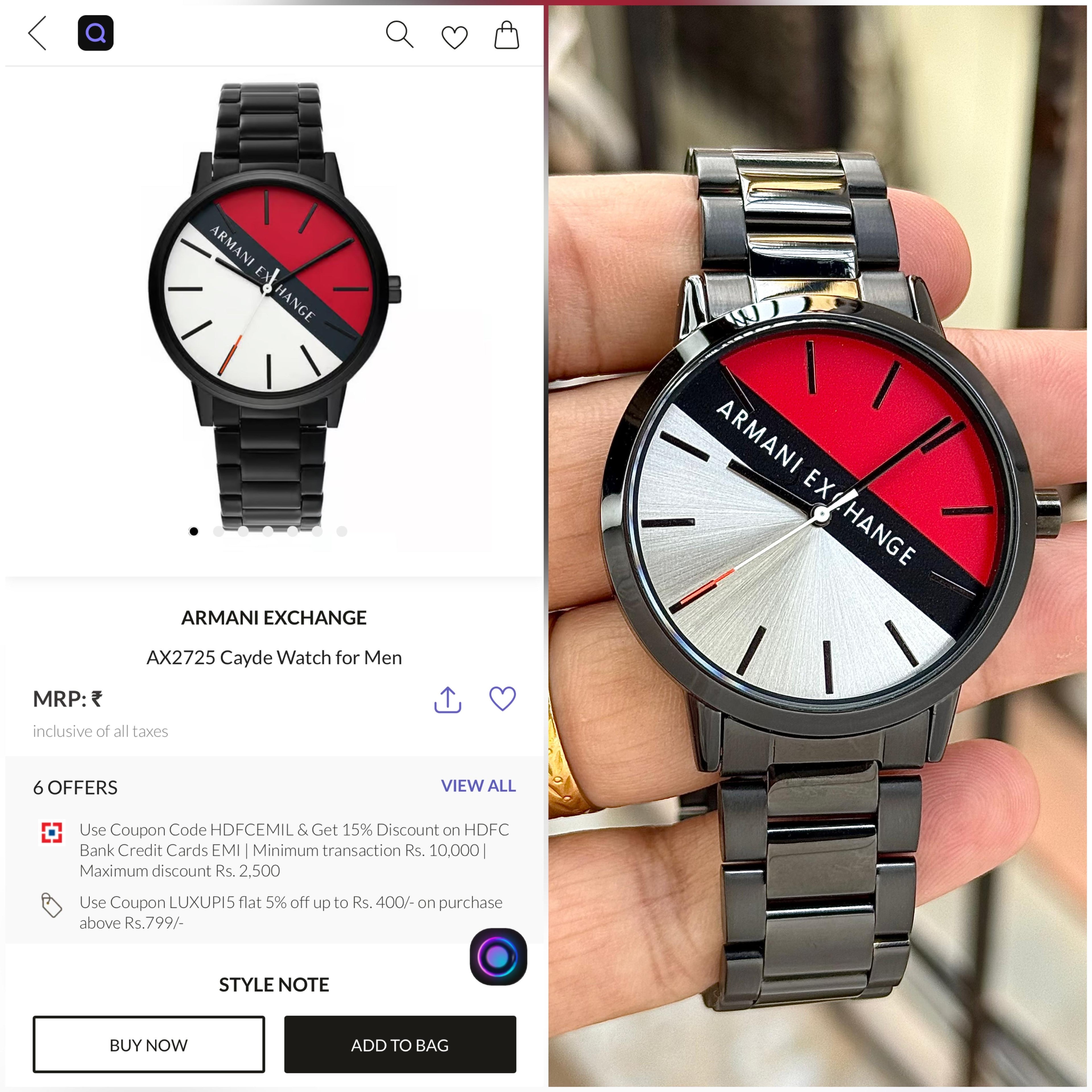 Armani Exchange Cayde