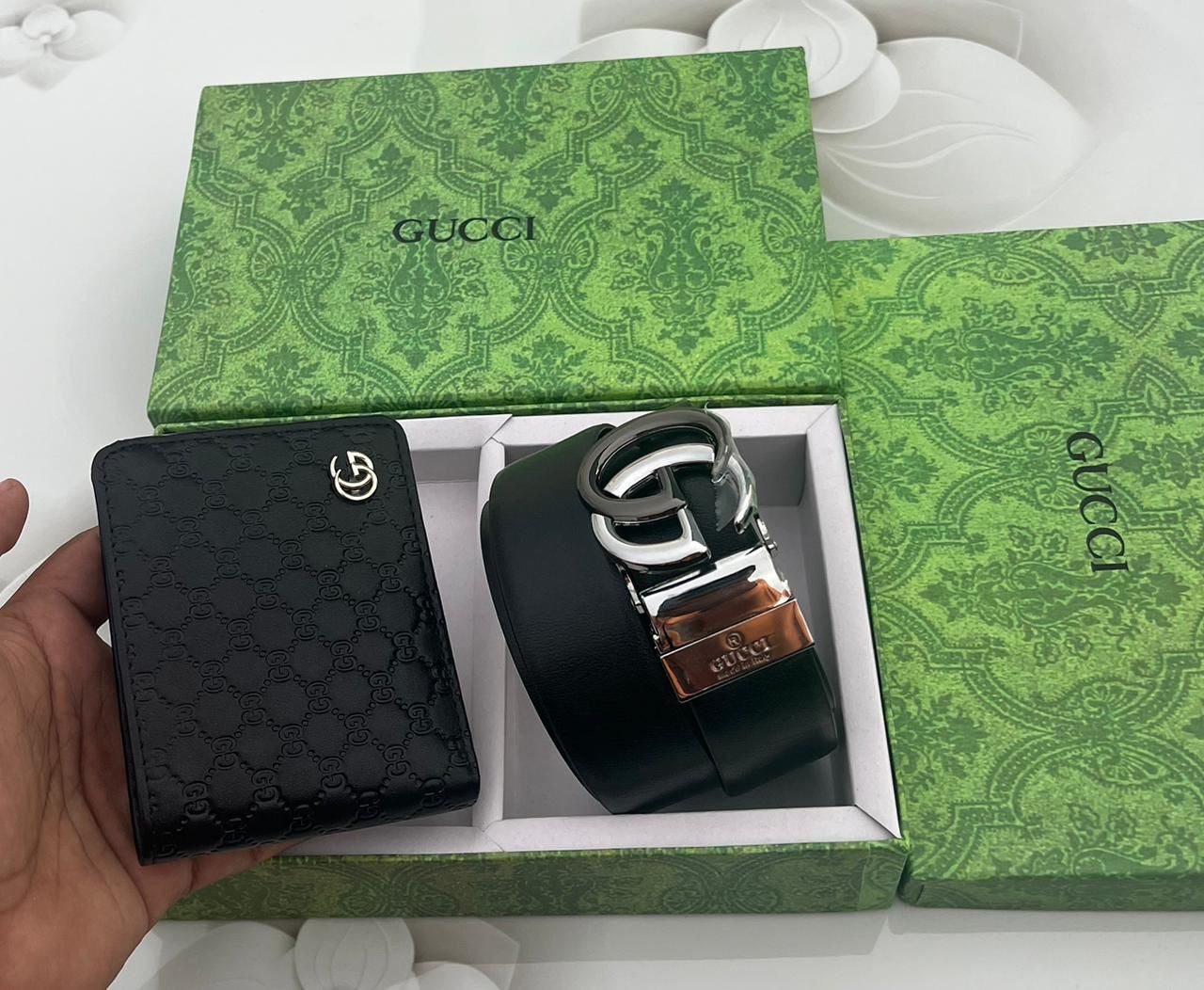 Gucci Wallet & Belt Combo