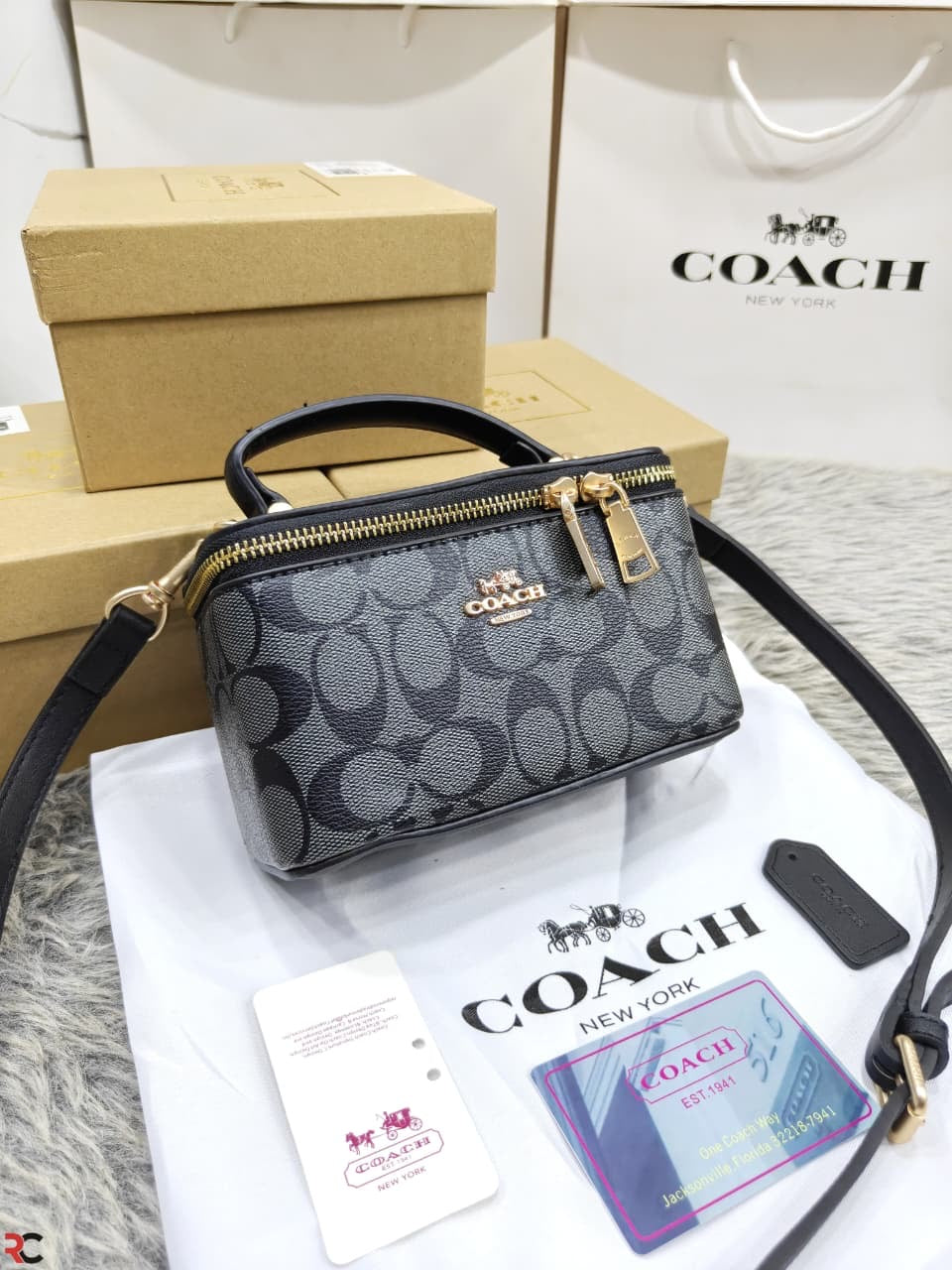 Coach Signature Canvas Vanity Bag