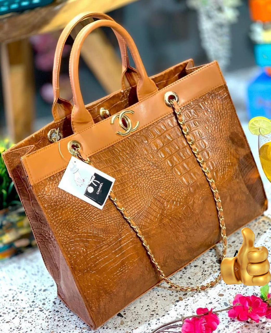 Chanel Croco Tote Bag