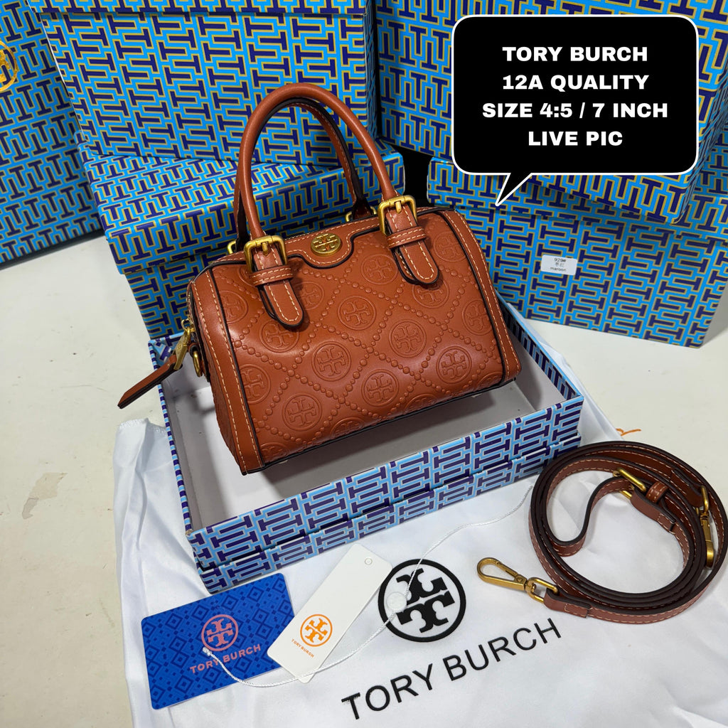 Tory Burch T Monogram Barrel Bag