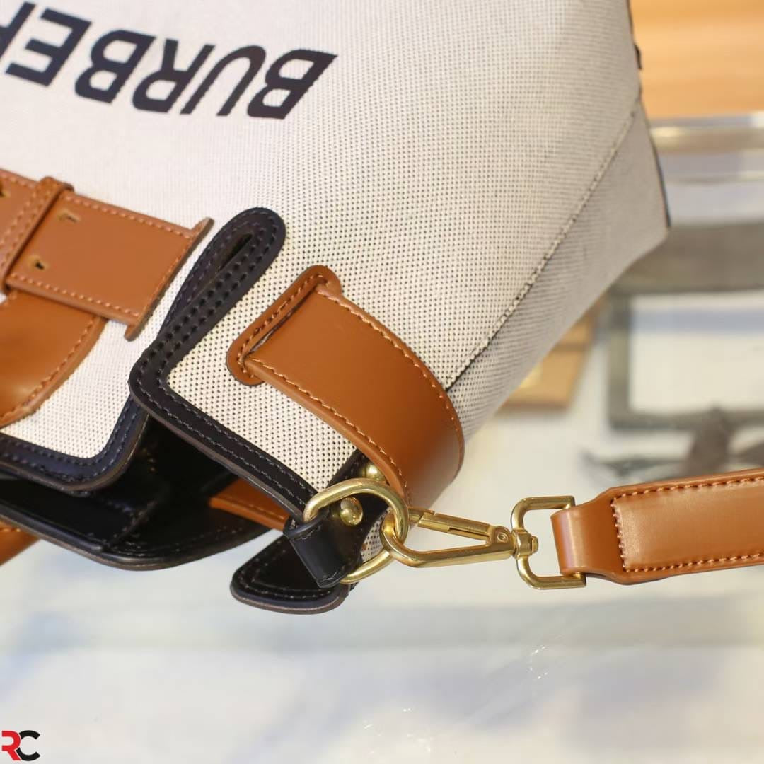 Burberry Horseferry Canvas Tote Bag