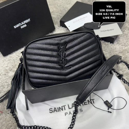 YSL Lou Mini Leather Shoulder Bag