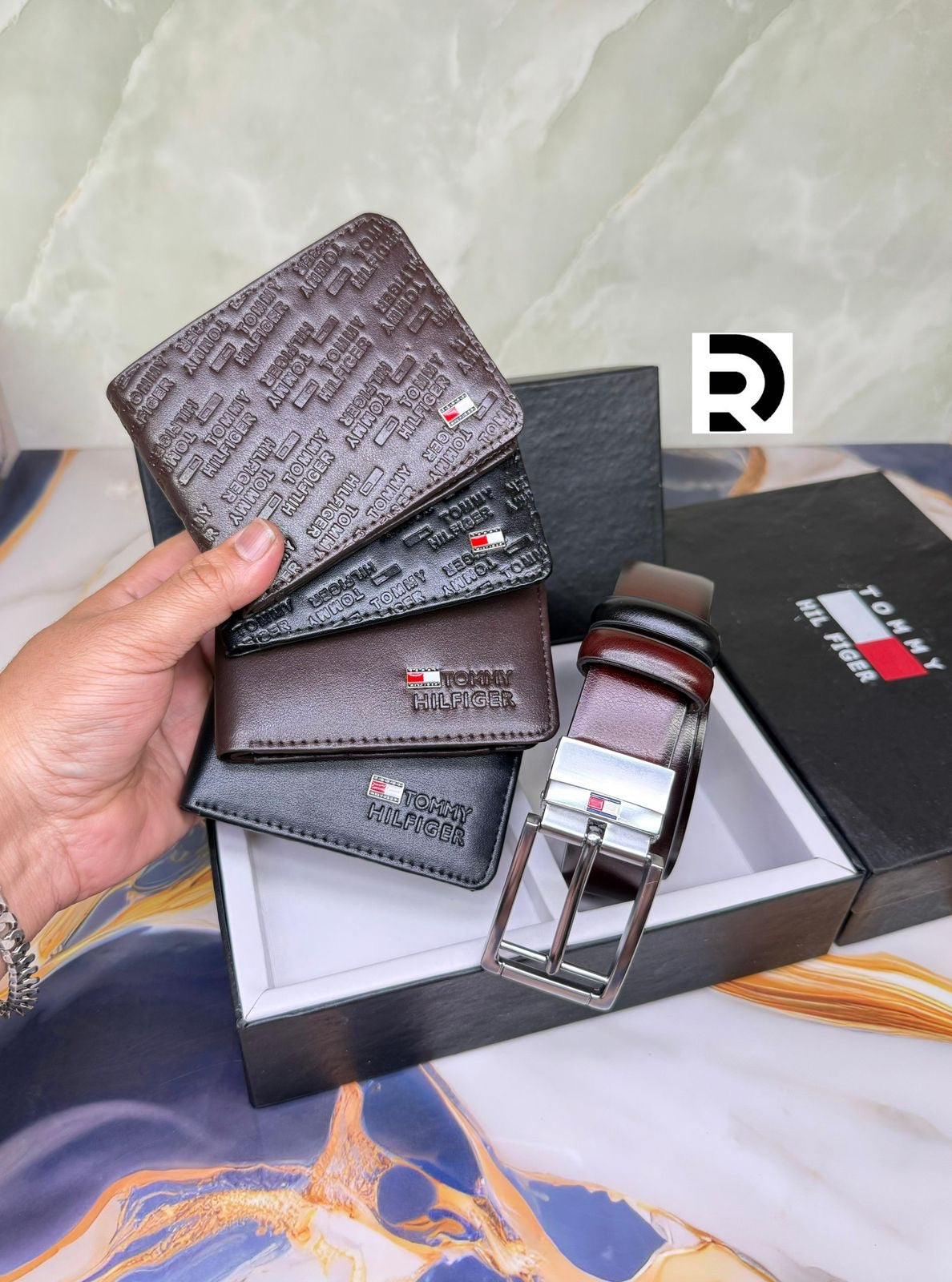 Tommy Hilfiger Wallet & Belt Combo