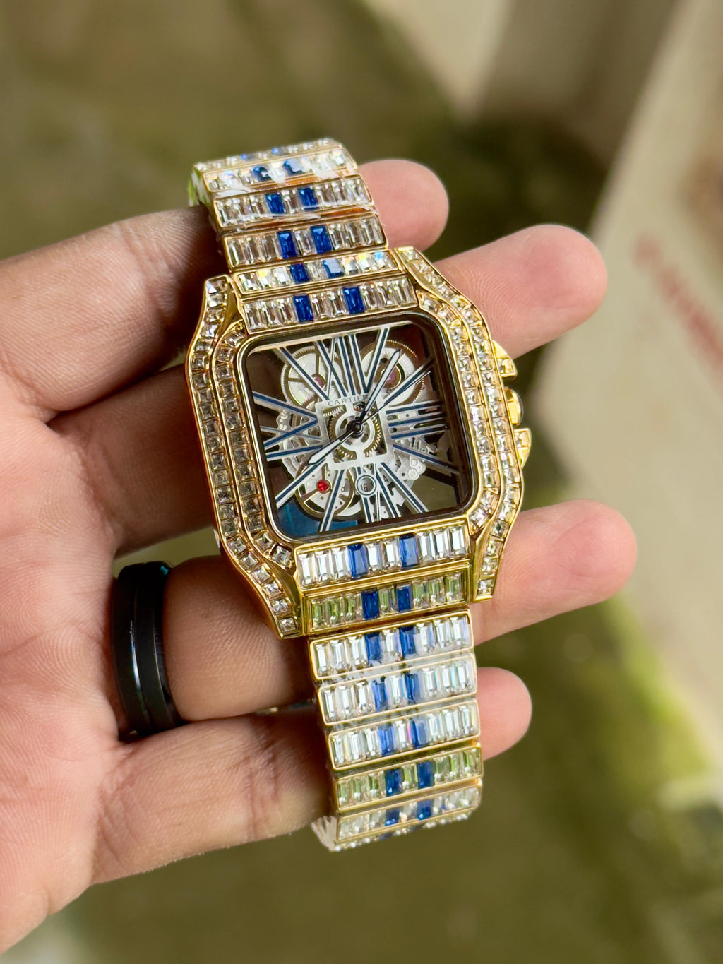 Cartier Gold Skeleton Dial
