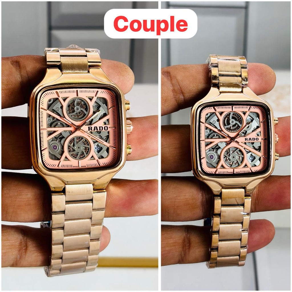 Rado True Square Open Heart Couple Watch