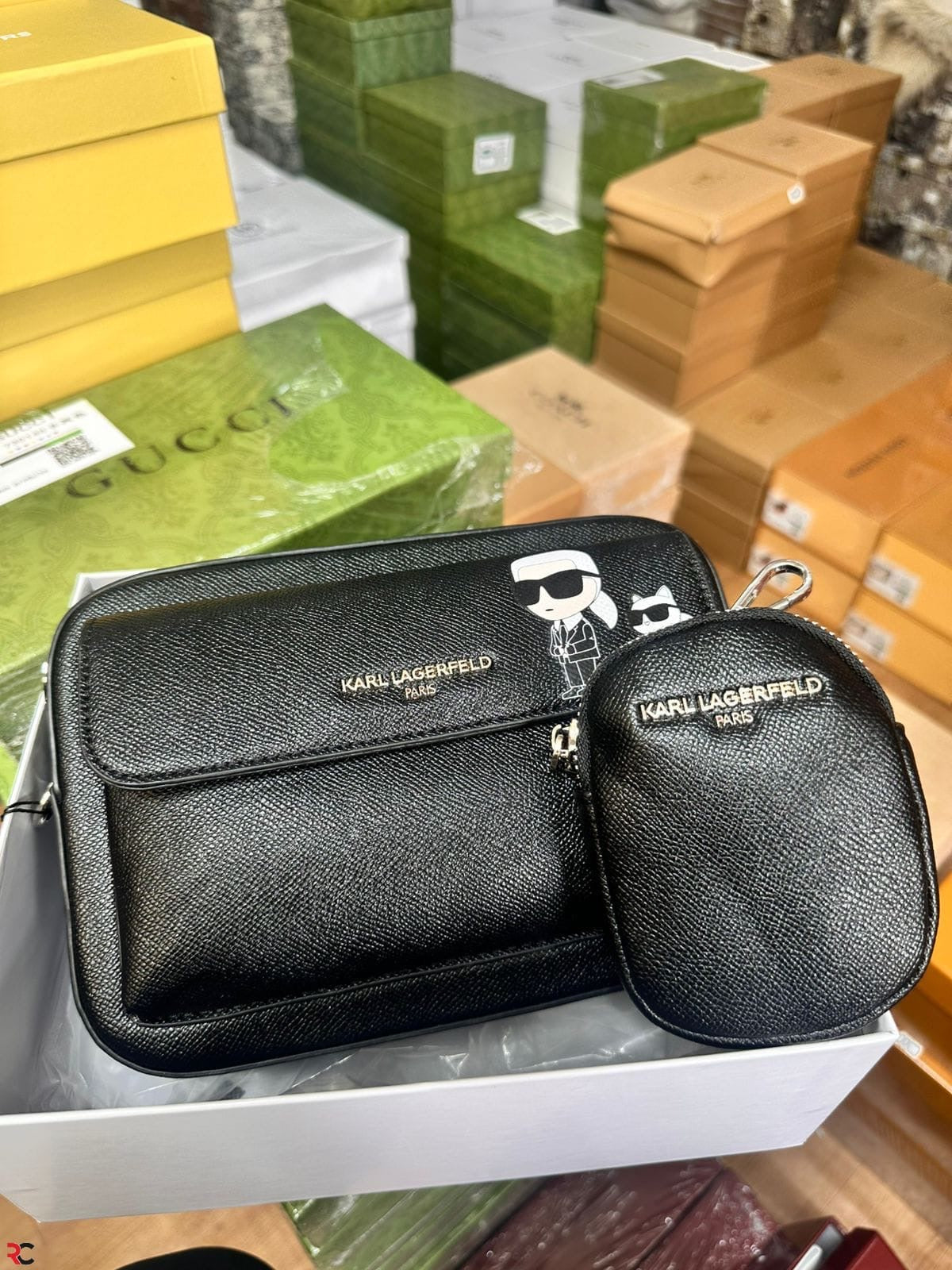 Karl Lagerfeld Maybelle Camera Crossbody Bag