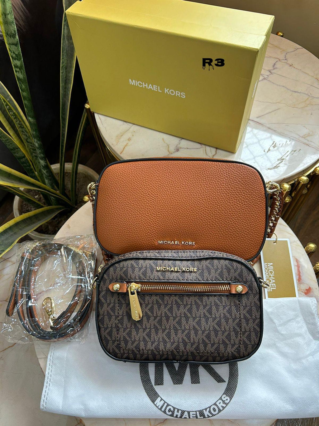 Michael Kors Dual Jet Set Camera Crossbody Bag