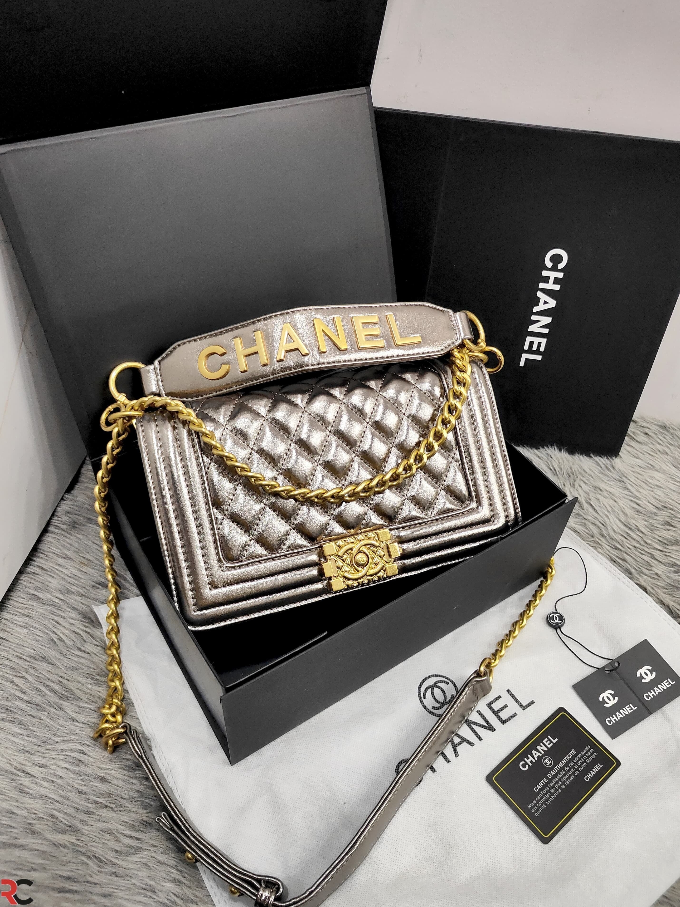 Chanel Leboy Diamond Cut Shoulder Bag