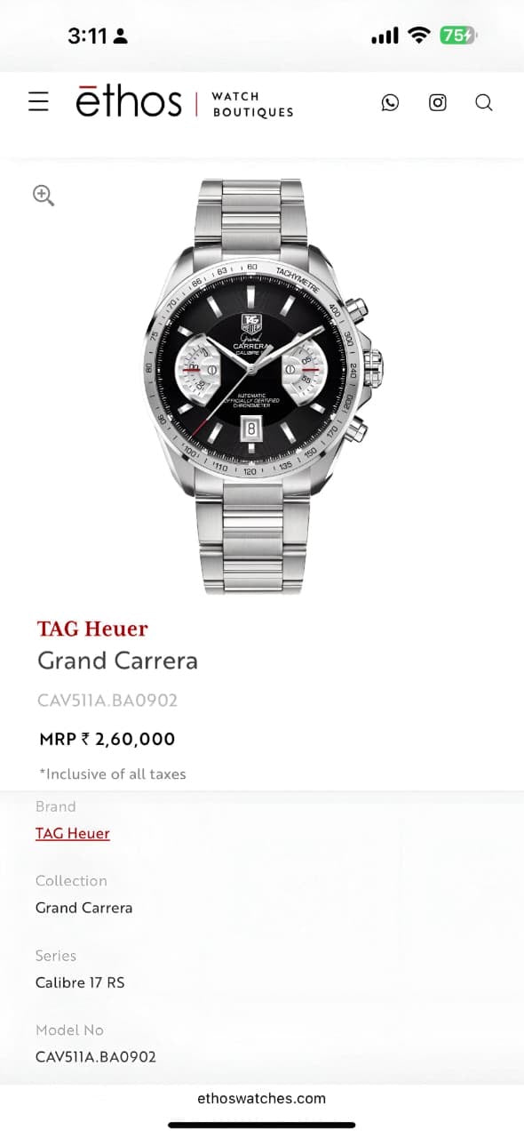 Tag Heuer Carrera Calibre 17