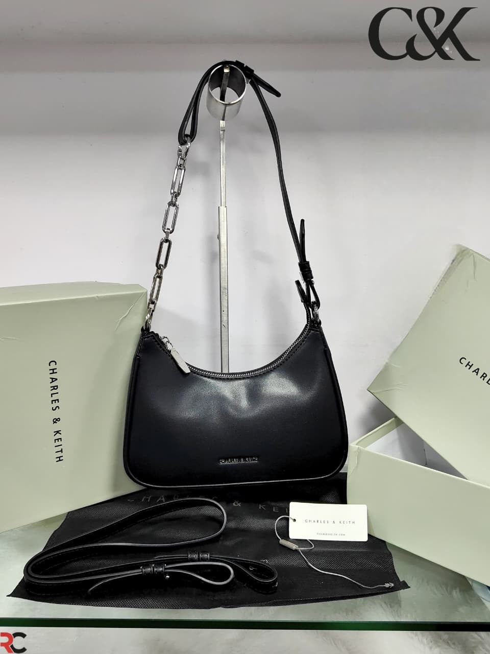 Charles & Keith Chain link Shoulder Bag