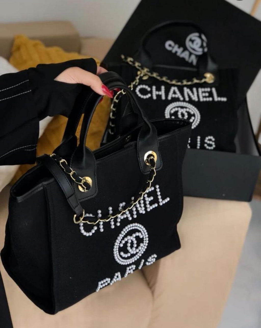 Chanel Deauville Large Size Tote Bag