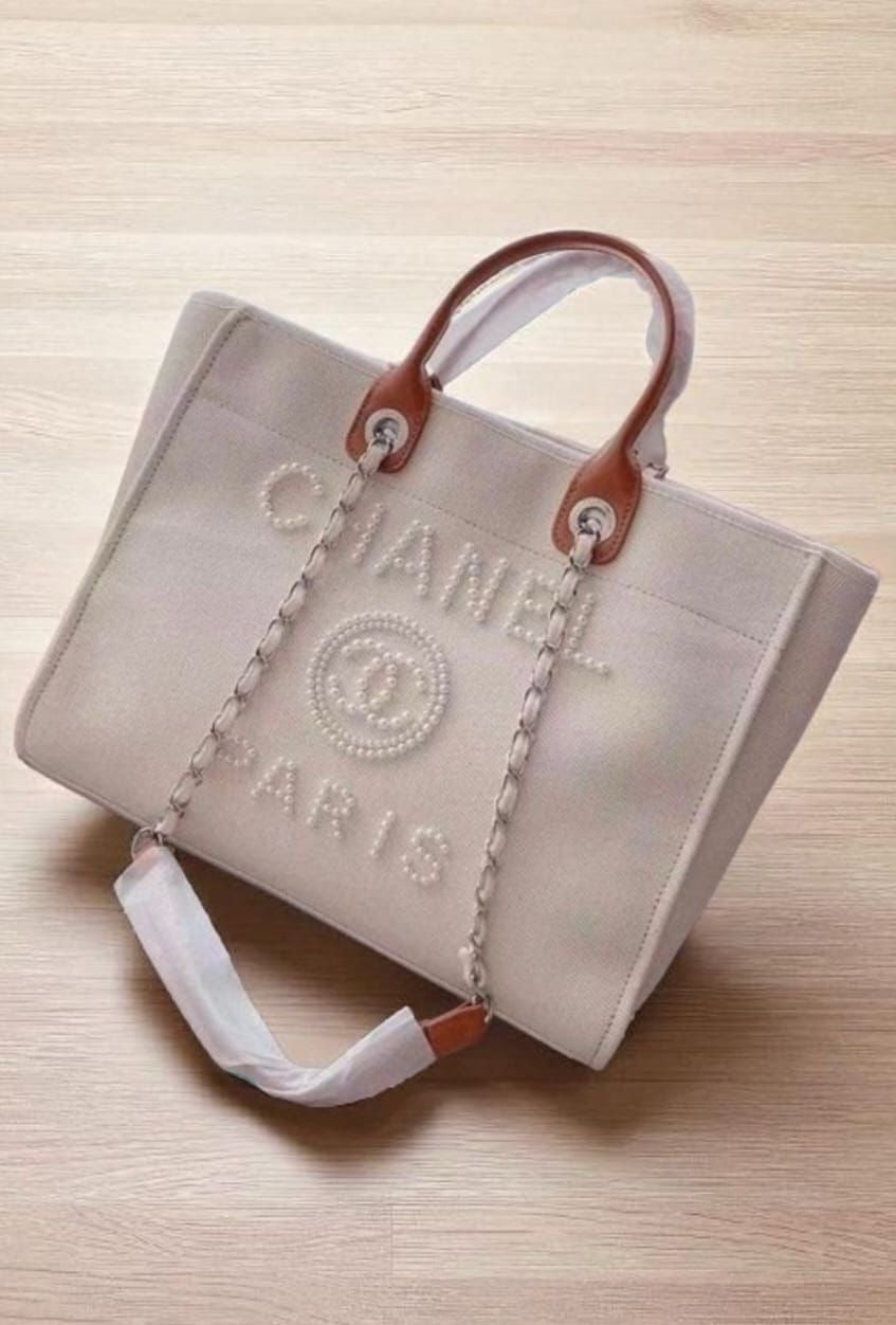 Chanel Deauville Large Size Tote Bag