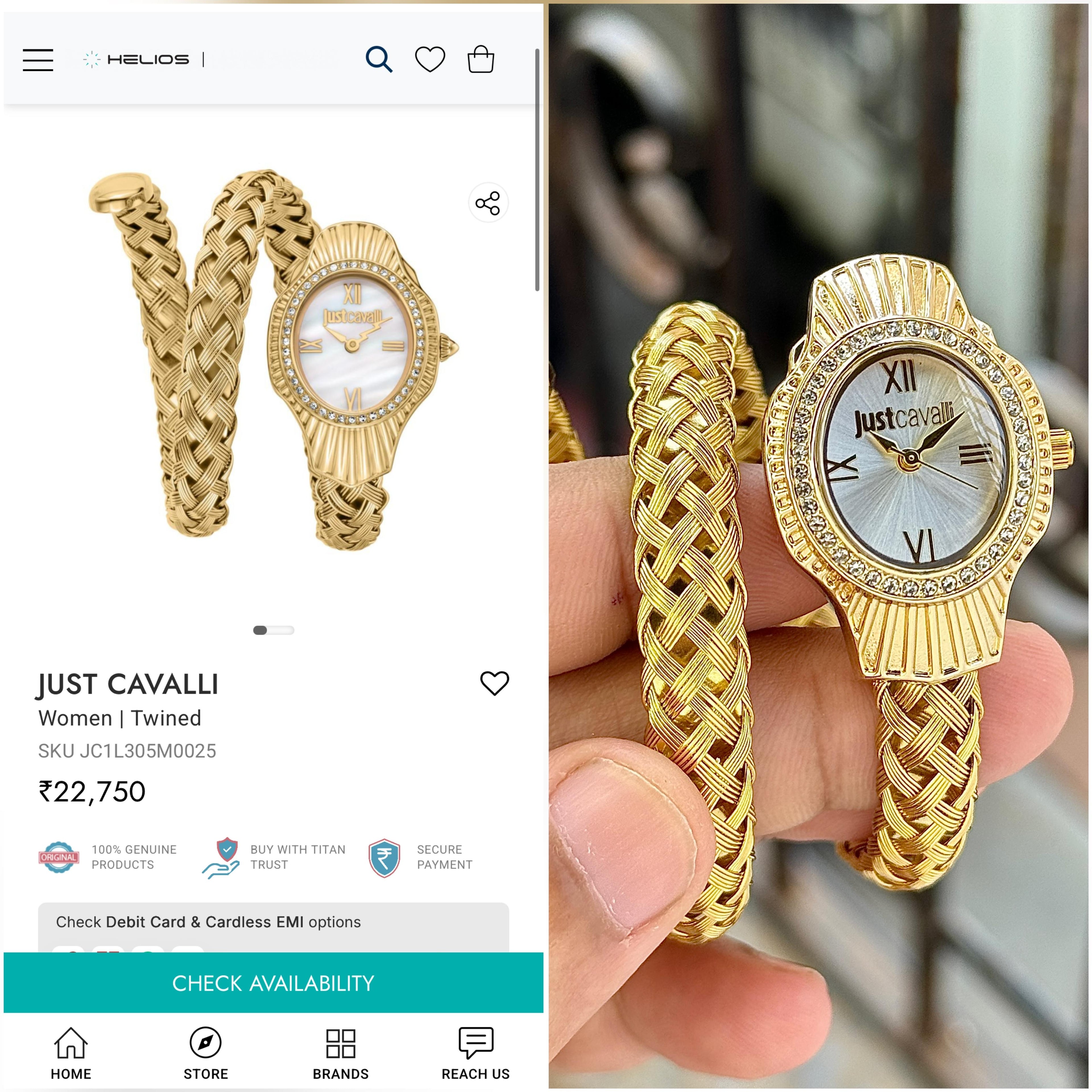 Just Cavalli Twined Coil