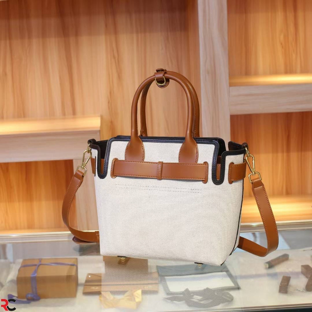 Burberry Horseferry Canvas Tote Bag