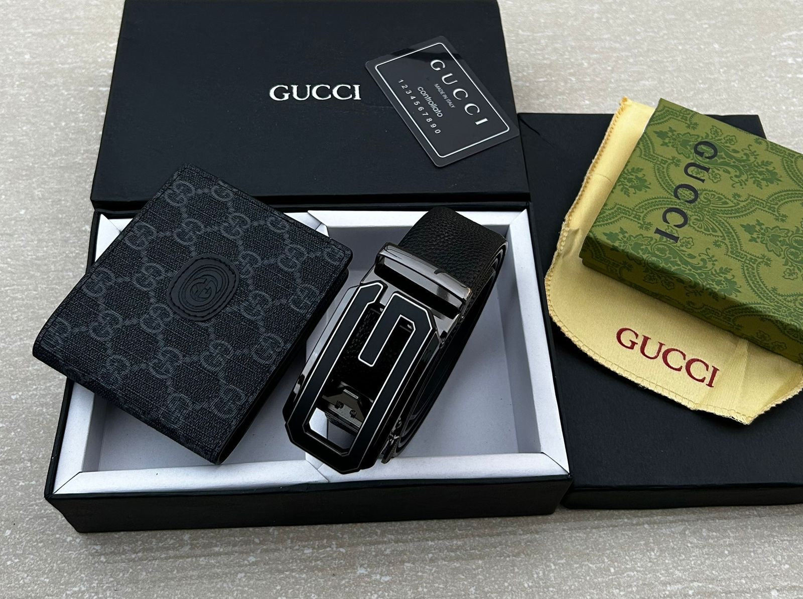 Gucci Wallet & Belt Combo