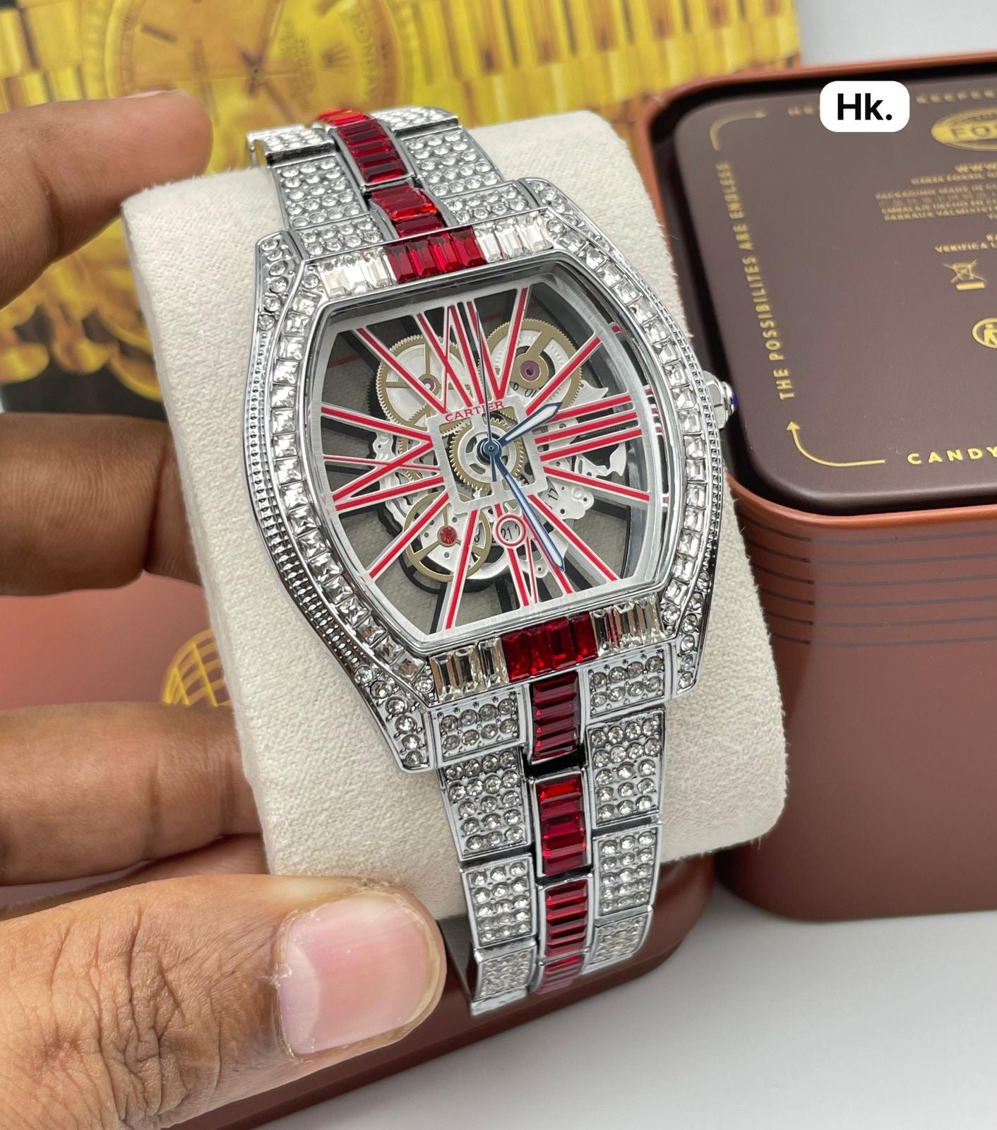 Cartier Gold Skeleton Dial