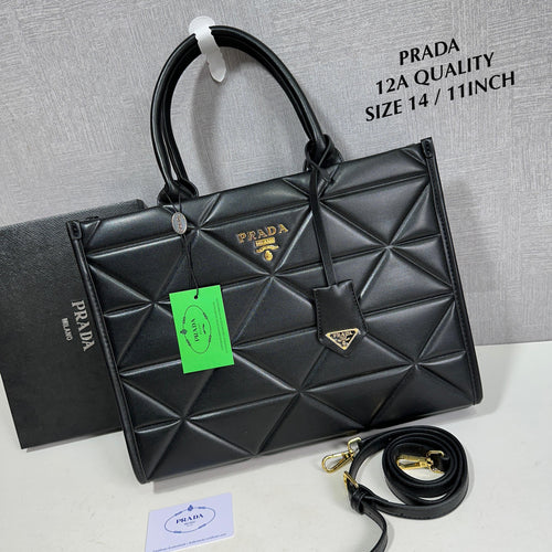Prada Diamond Cut Tote Bag