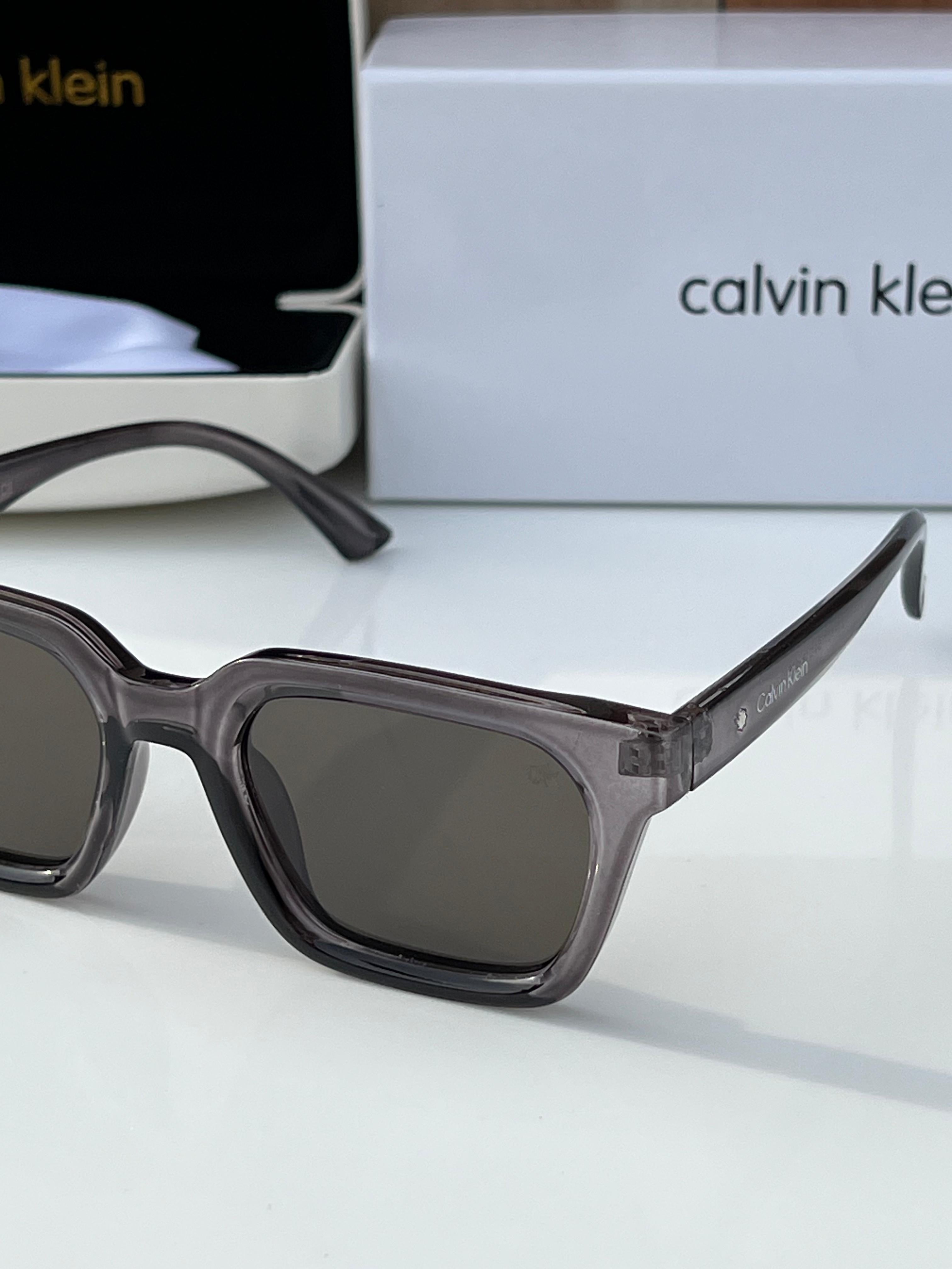 Calvin Klein Grey Green Sunglasses