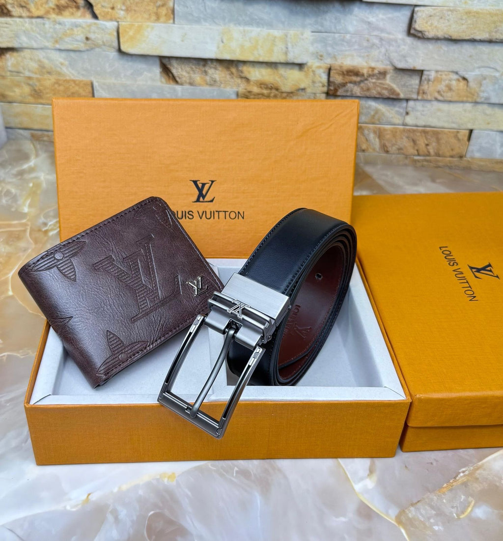 Louis Vuitton Reversible Belt & Wallet Combo