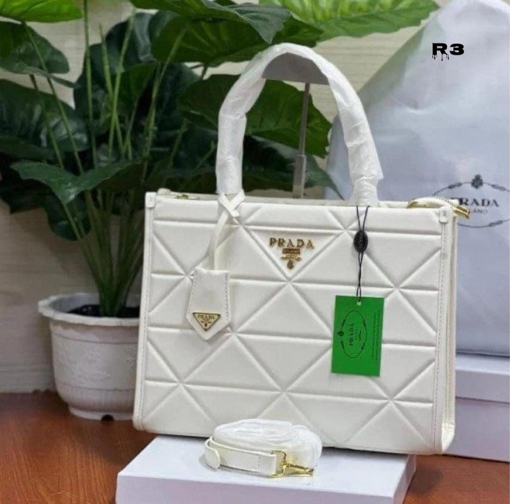 Prada Diamond Cut Tote Bag