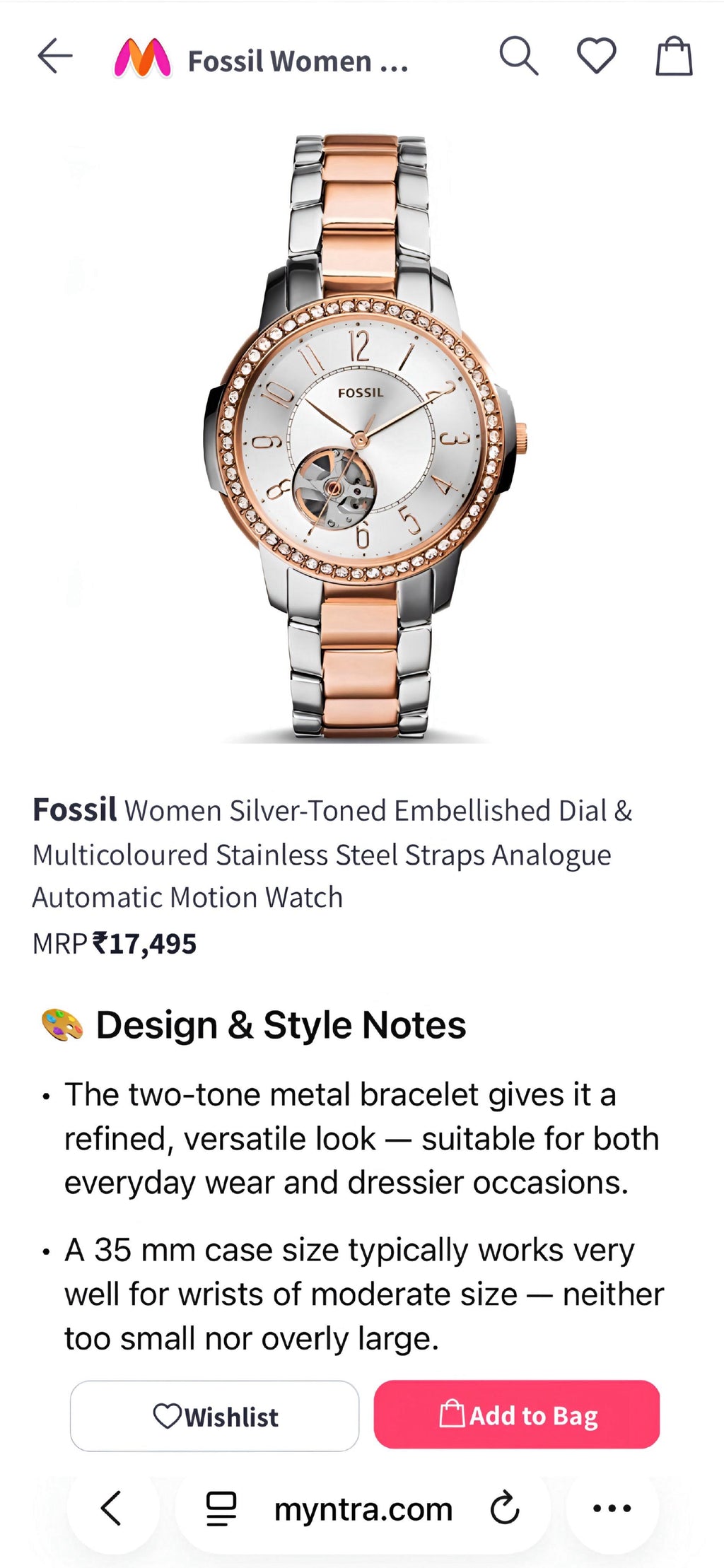 Fossil Architect Automatic
