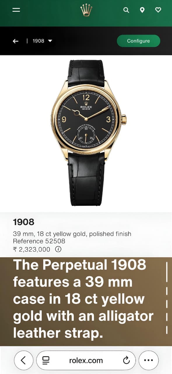 Rolex Perpetual 1908