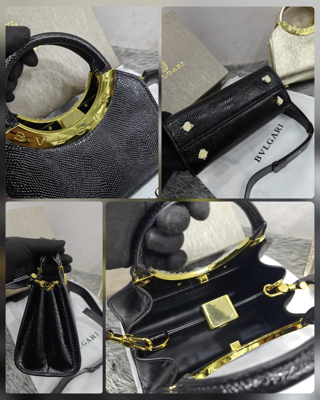 Bvlgari Roma Small Top Handle Bag